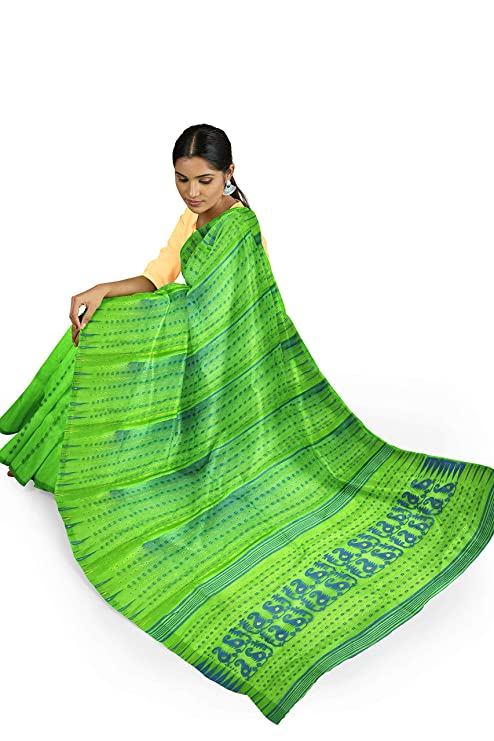 Pradip Fabrics Green Color Tant Silk Blend Saree