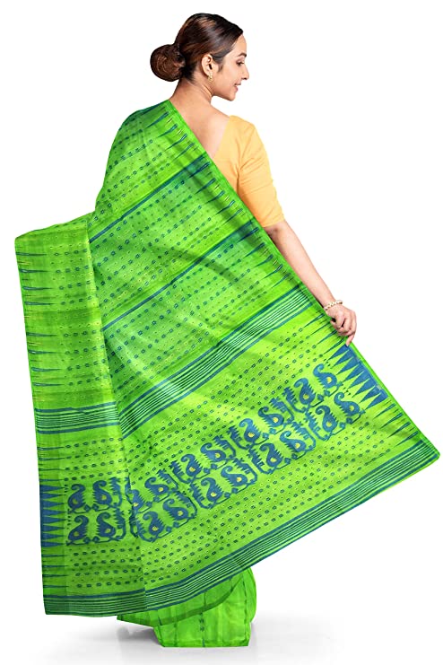 Pradip Fabrics Green Color Tant Silk Blend Saree