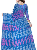 Pradip Fabrics Ethnic Women's Tant Gap Dhakai Jamdani Blue Color Saree