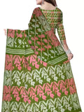 Pradip Fabrics Ethnic Women's Tant Gap Dhakai Jamdani Multicolor Saree