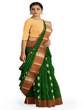 Pradip Fabrics Printed Tant cotton  Silk Blend Saree